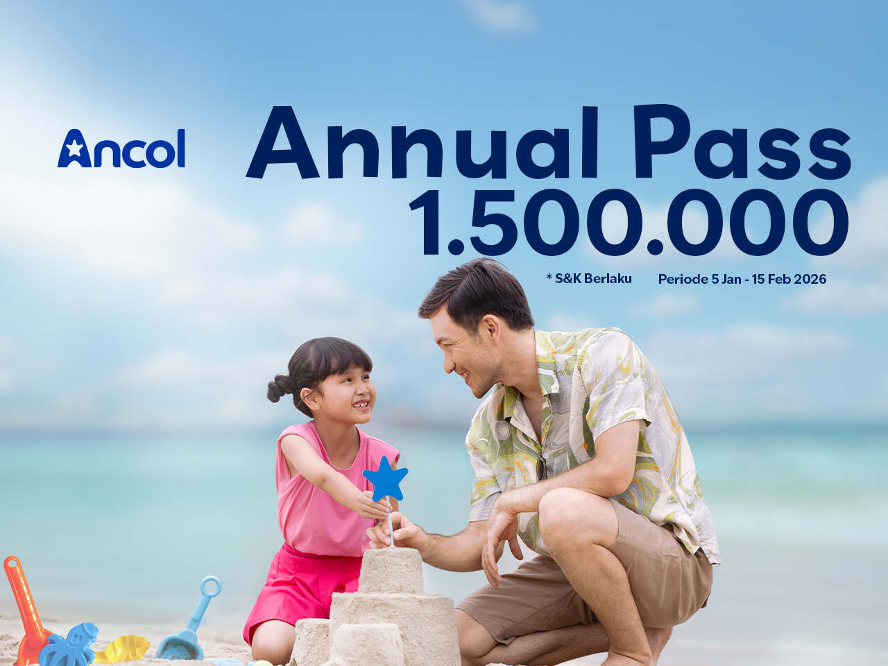 GRATIS masuk Ancol selama setahun pakai Annual Pass Ancol